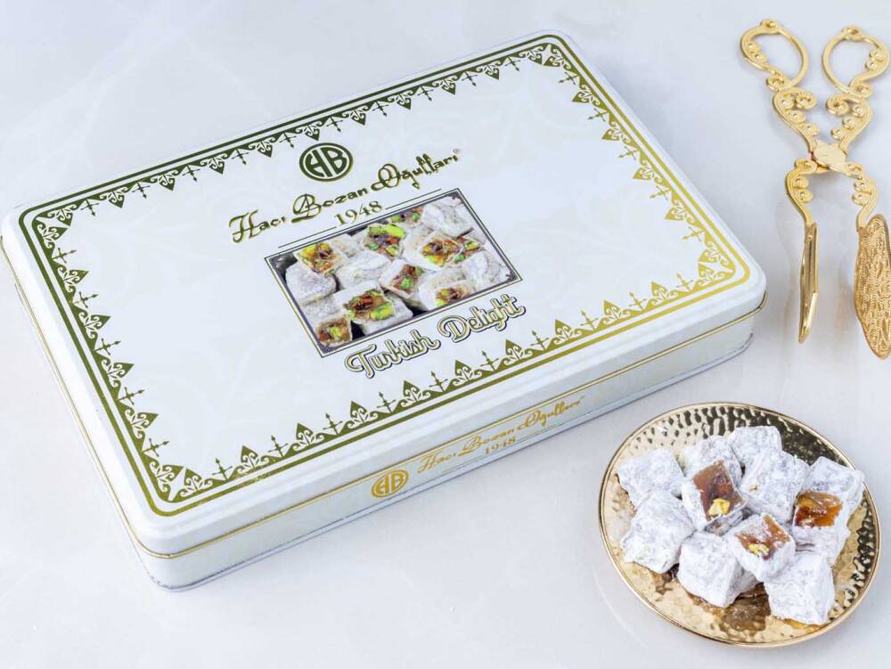 Turkish Delight with Pistachios in a Special Metal Box - 1