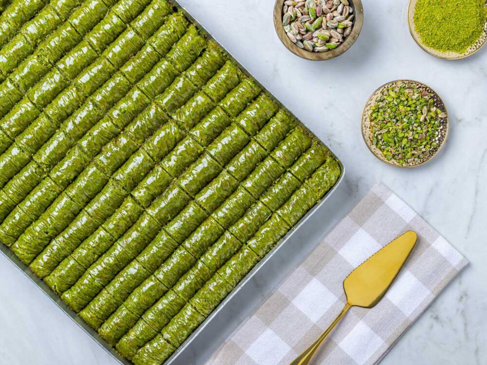 Wrap with Pistachio on a Tray - 1
