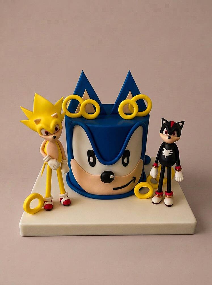 Sonic Karakterli Pasta - 1